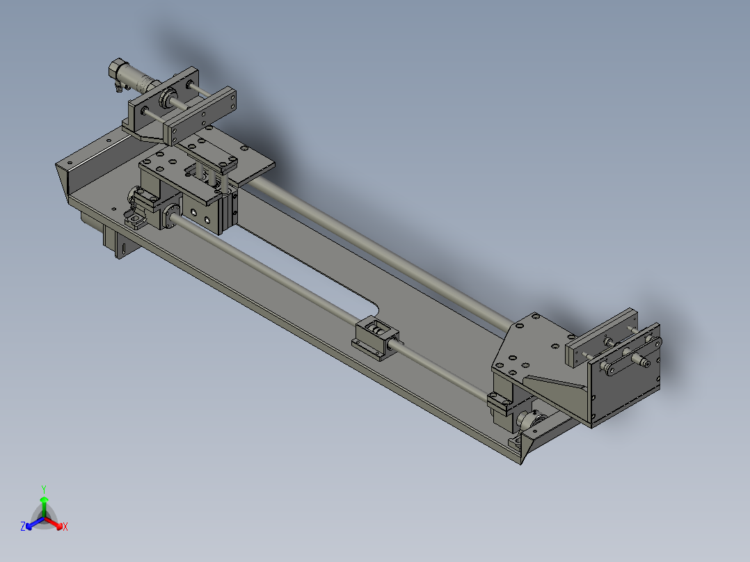 纸箱打包双组倍链传送生产线设计DZ-SJ-夹紧装置-V3主视图
