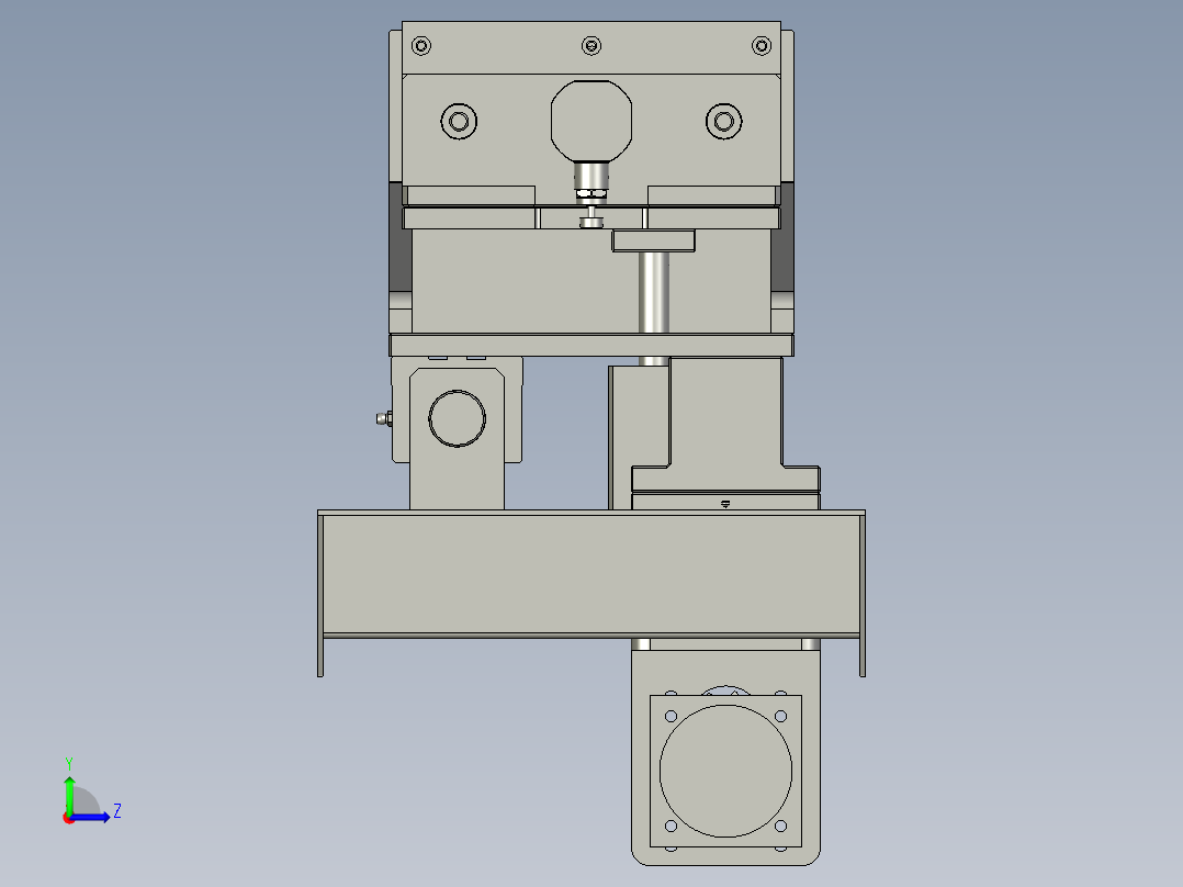 纸箱打包双组倍链传送生产线设计DZ-SJ-夹紧装置-V3左视图
