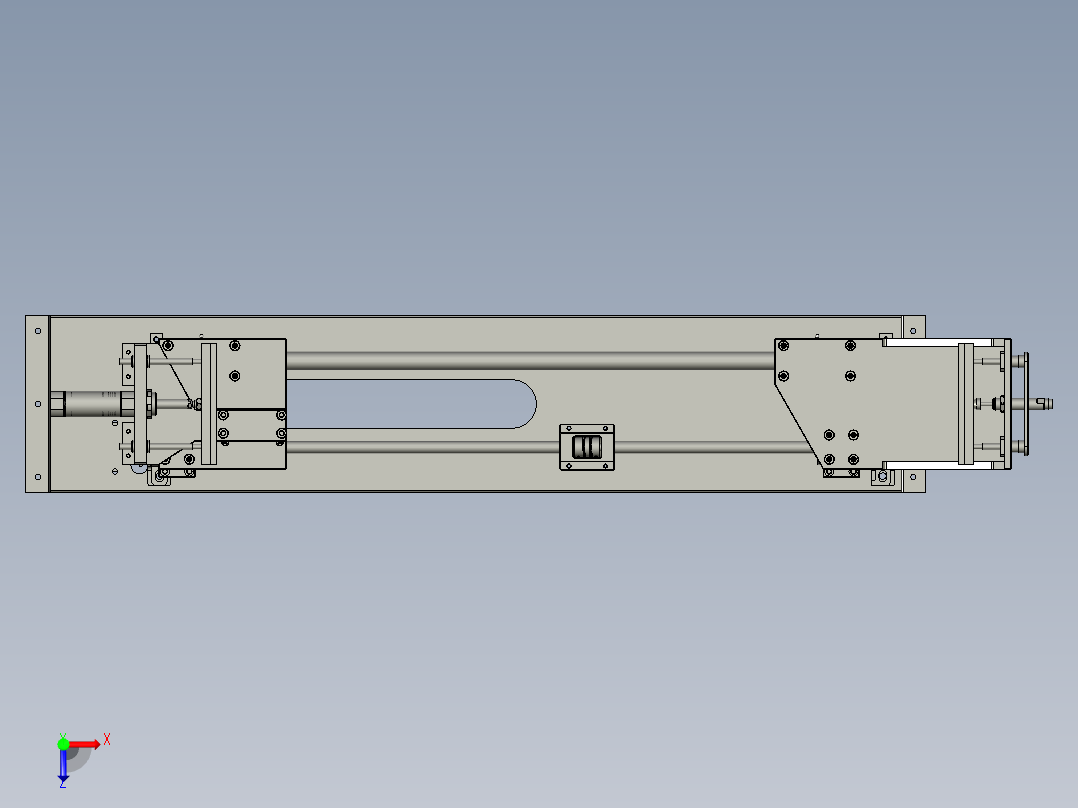 纸箱打包双组倍链传送生产线设计DZ-SJ-夹紧装置-V3俯视图