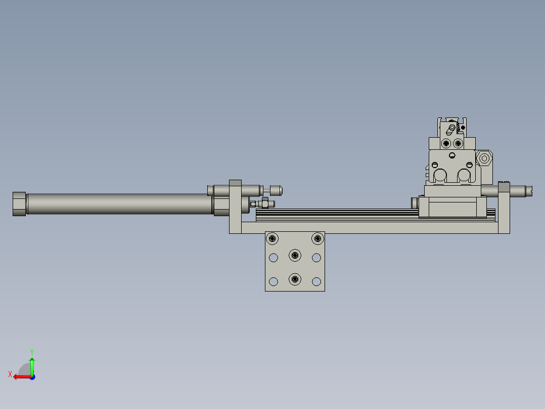 花鼓顶杆抓取组件(4TDGS)后视图