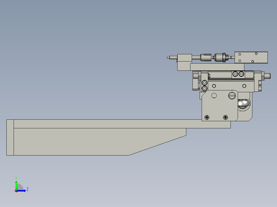 花鼓顶杆抓取组件(4TDGS)左视图