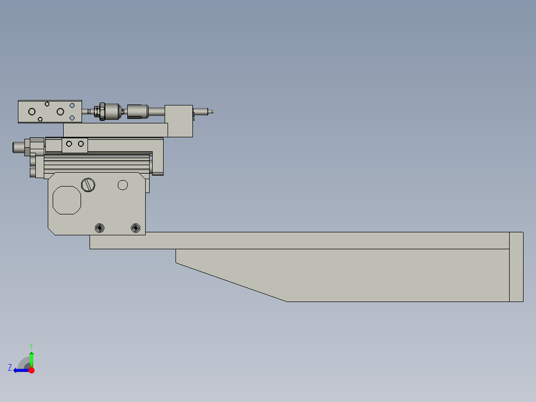 花鼓顶杆抓取组件(4TDGS)右视图