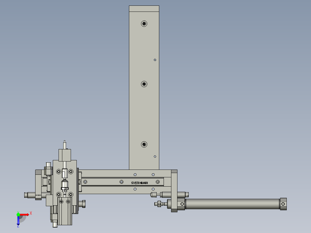 花鼓顶杆抓取组件(4TDGS)俯视图
