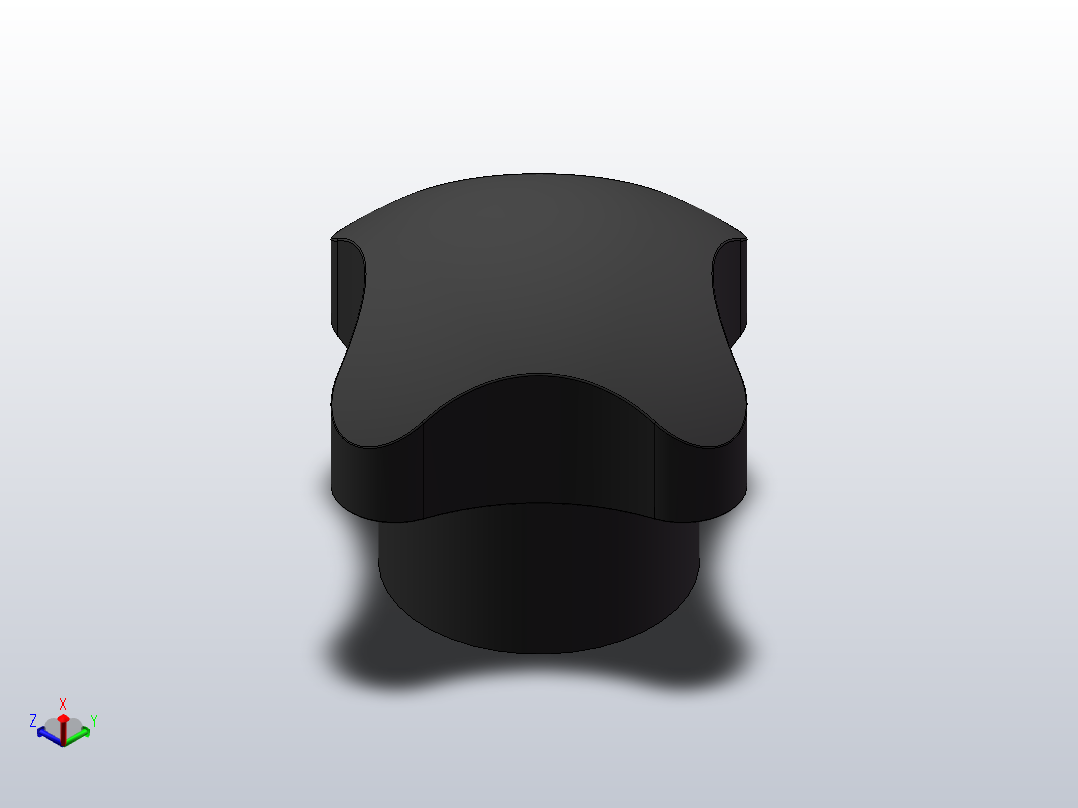 HY8314-3-A十字把手[HY8314.3＼A10x50]正等轴测图