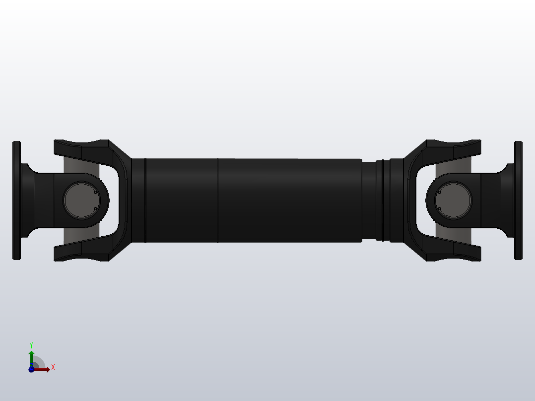 SW-I90-A-385SWC-1型--轻型十字轴式万向联轴器前视图