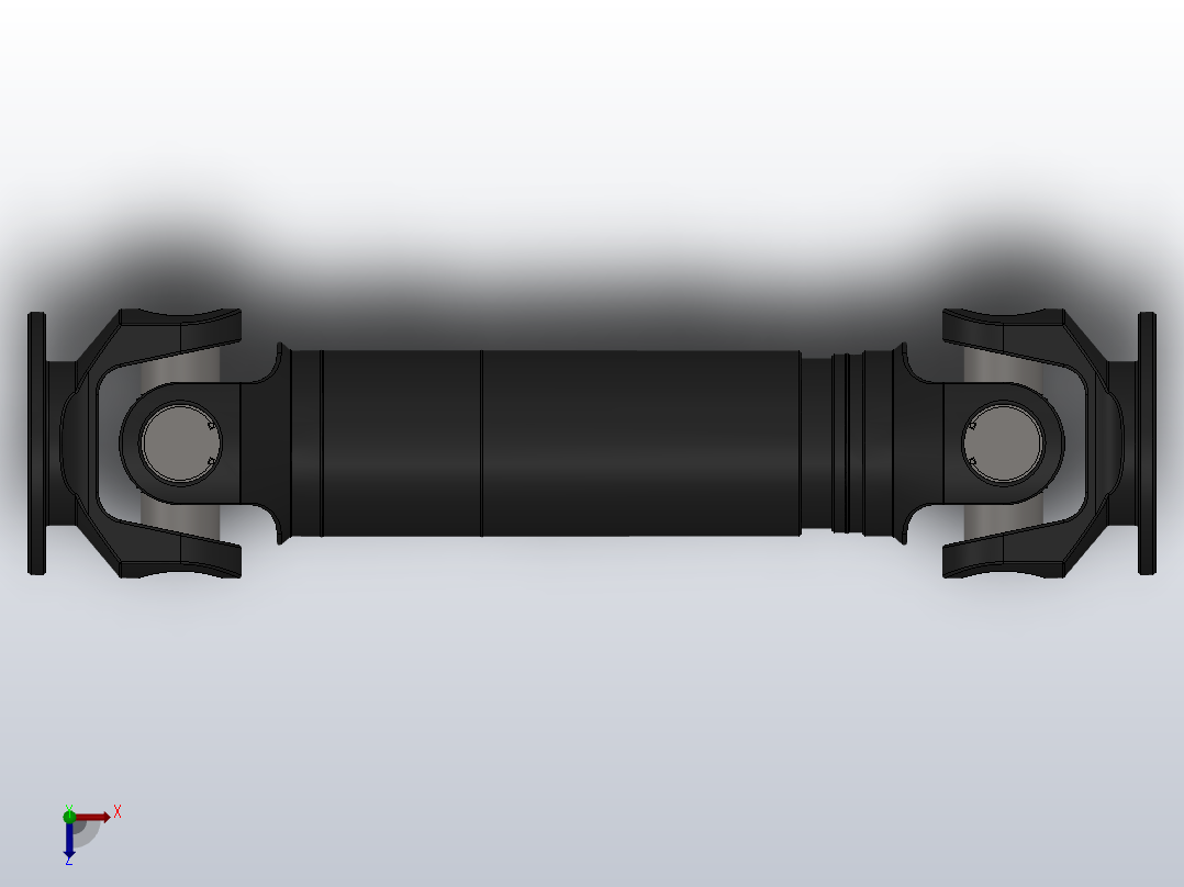 SW-I90-A-385SWC-1型--轻型十字轴式万向联轴器俯视图