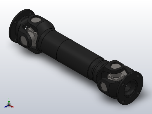 SW-I90-A-385SWC-1型--轻型十字轴式万向联轴器正等轴测缩略图