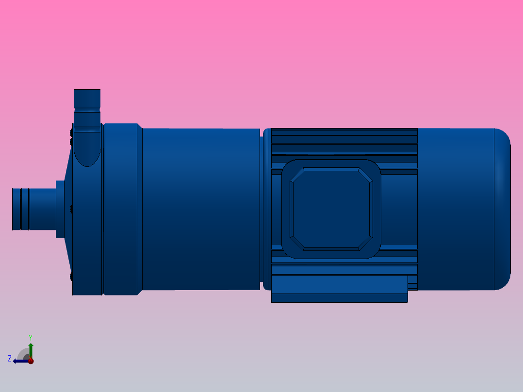 CQF型塑料磁力泵（进口直径10~20）[14CQF-5]右视图