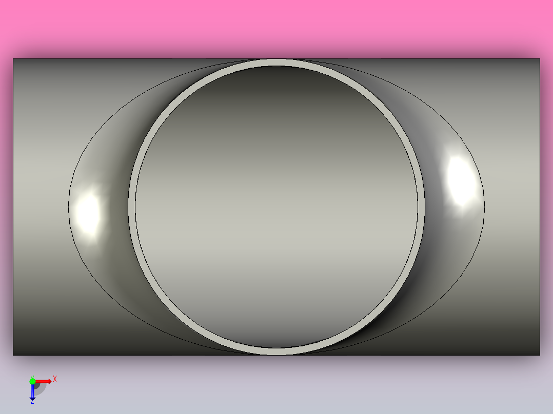 T(S) 等径三通[5(10S)]俯视图