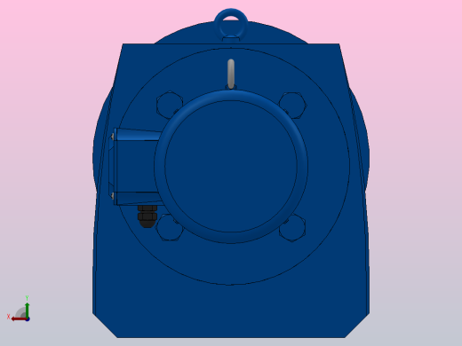 RF97法兰轴伸式安装斜齿轮减速机RF97-YVB1.1-4P-90S-M1-0°-Φ350后视缩略图
