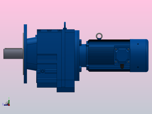 RF97法兰轴伸式安装斜齿轮减速机RF97-YVB1.1-4P-90S-M1-0°-Φ350右视缩略图