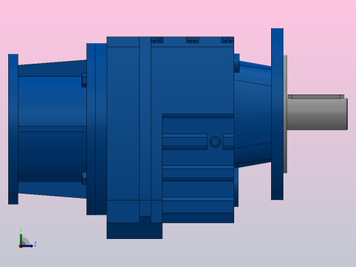 RF47ZP斜齿轮减速机RF47-3.83-M1-P63-Φ160左视缩略图