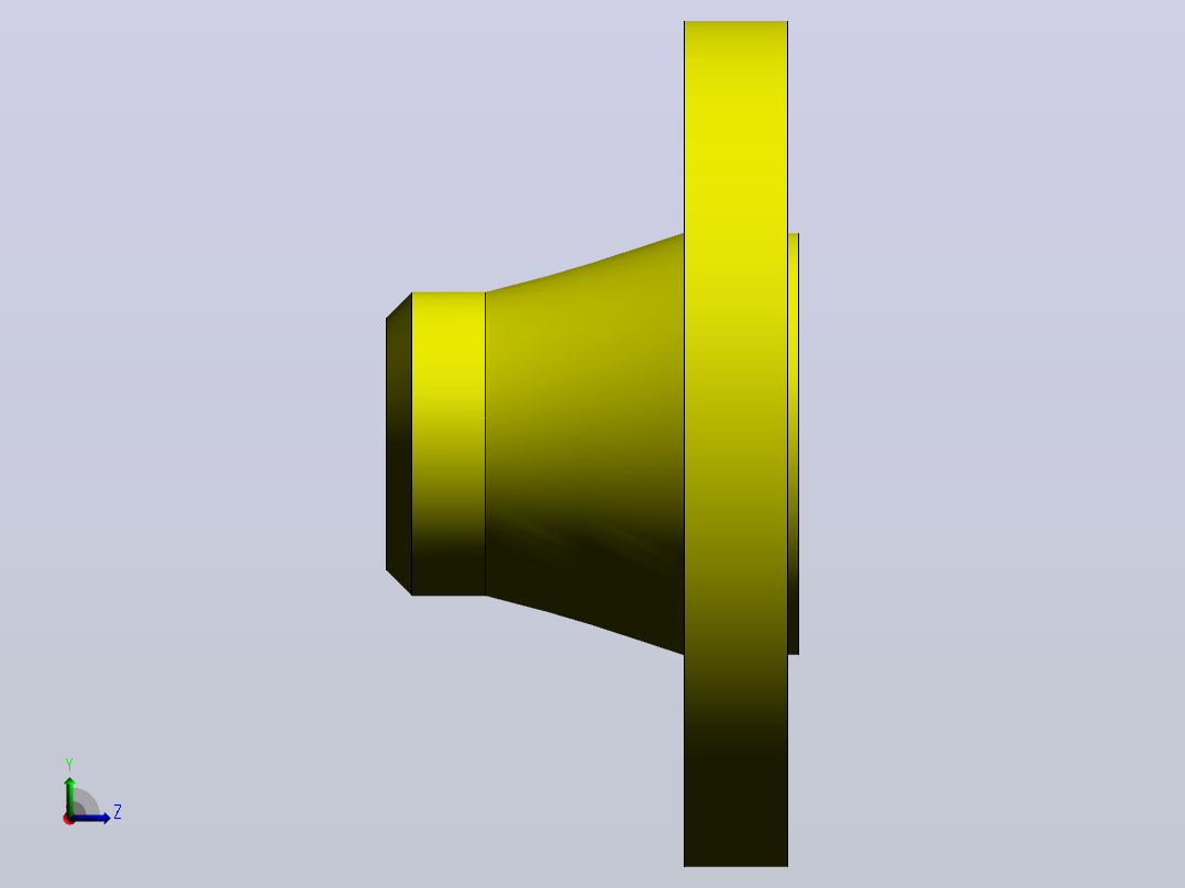 welding neck flange左视图