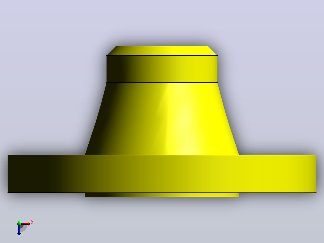 welding neck flange俯视图