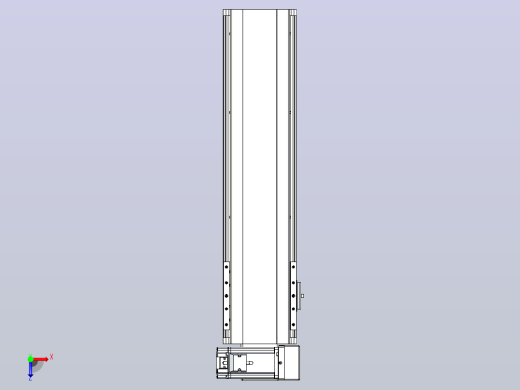 皮带直线轴半封闭可选导轨TPA-HNB-140D-120-L400-RU-Y-P40-N3俯视缩略图