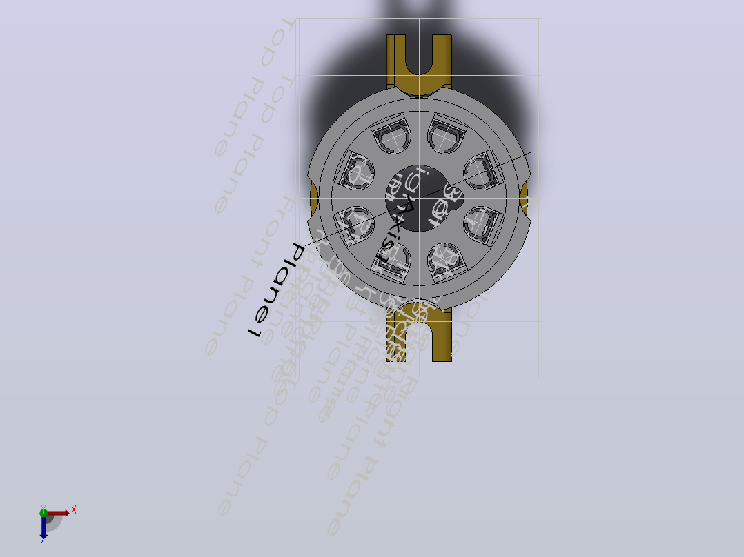 八进器管插座_socket俯视图