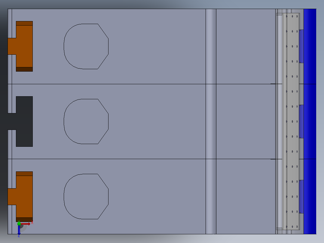 LS-Switch，3TE，用于 DIN 导轨俯视图