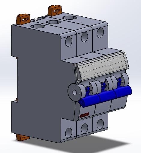 LS-Switch，3TE，用于 DIN 导轨