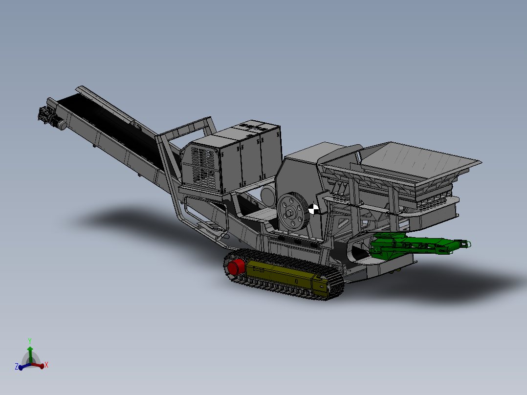 公司设计的锤式破碎机模型