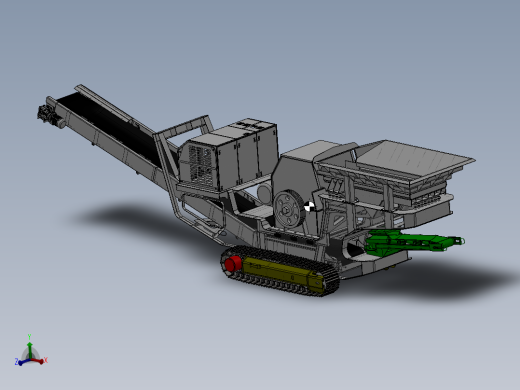 公司设计的锤式破碎机模型