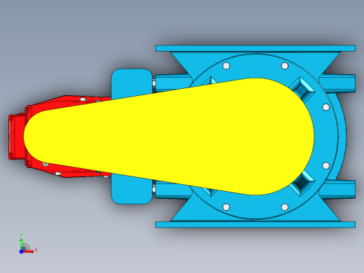 AUTOCAD ACS提供12X12 CI系列旋转气闸前视缩略图