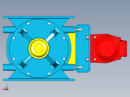 AUTOCAD ACS提供12X12 CI系列旋转气闸后视缩略图
