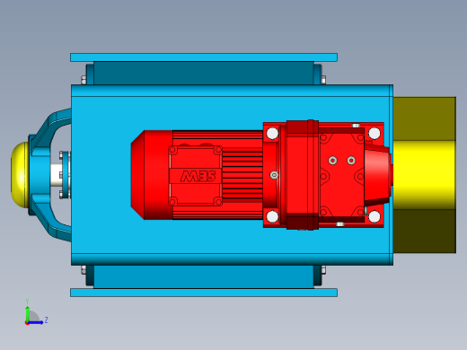 AUTOCAD ACS提供12X12 CI系列旋转气闸左视缩略图