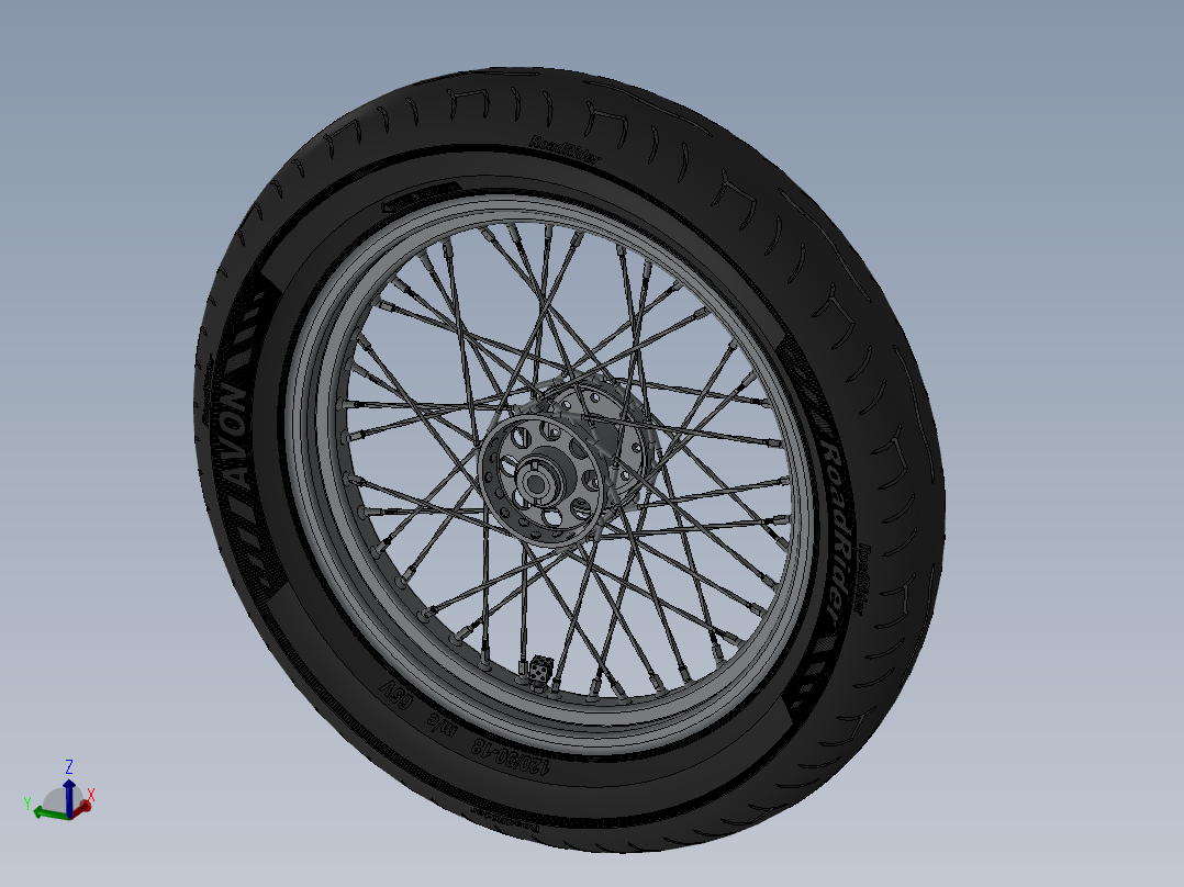 solidworks 后车轮