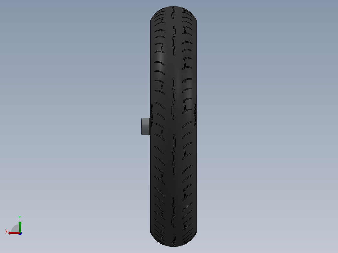 solidworks 后车轮后视图