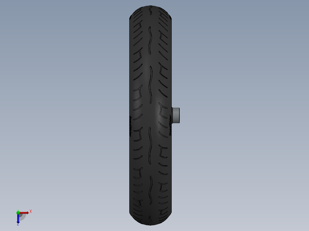 solidworks 后车轮俯视图