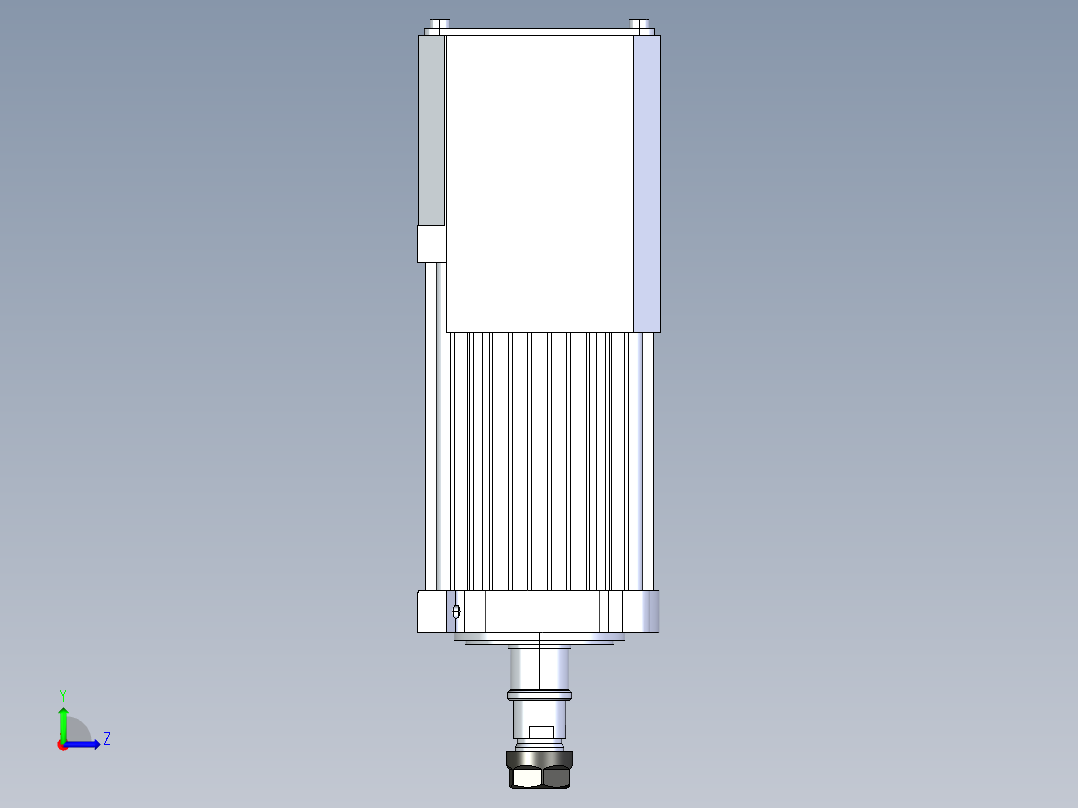 CNC 机床3100x2100x200左视图