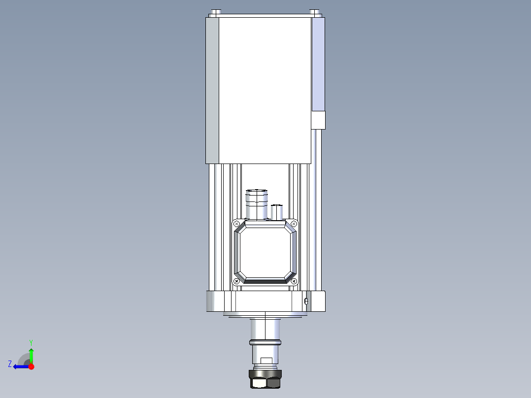 CNC 机床3100x2100x200右视图