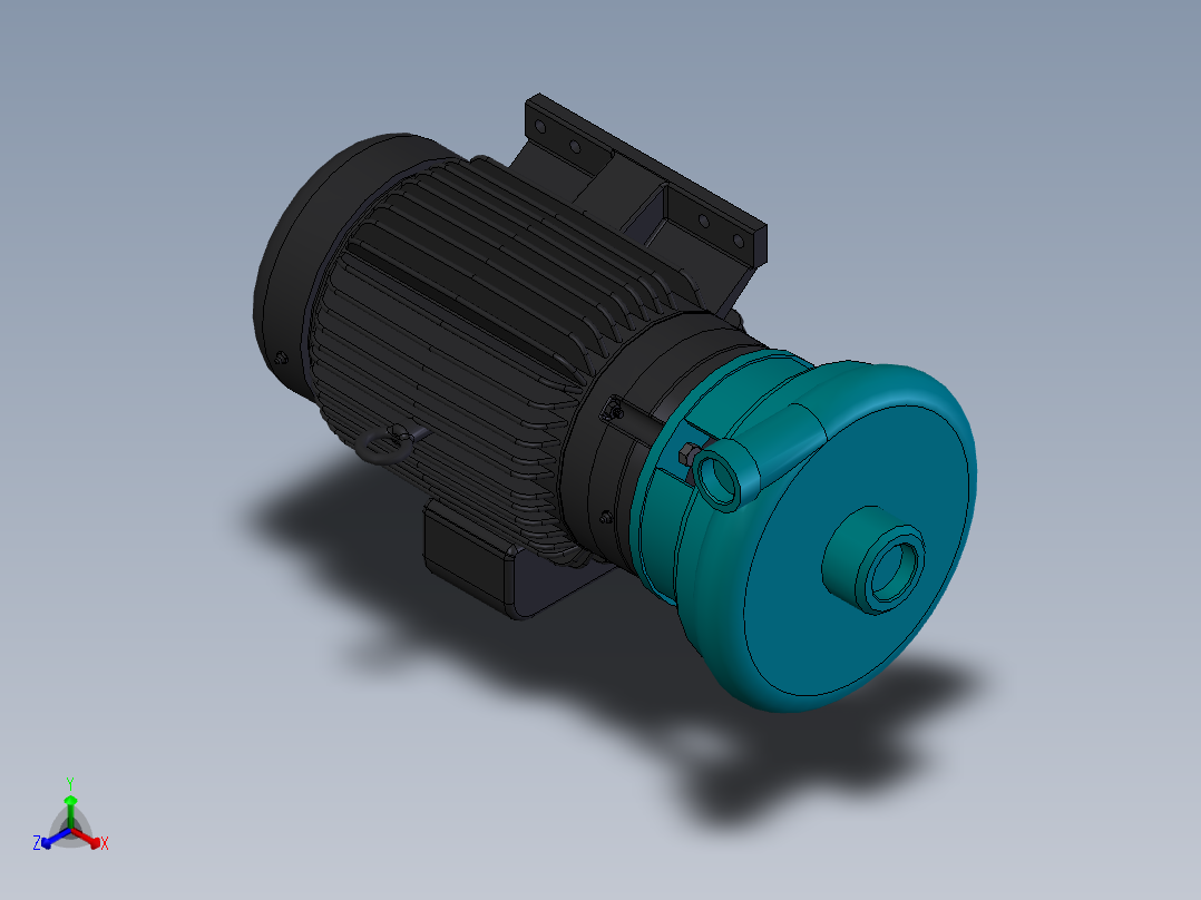 磁力泵正等轴测图