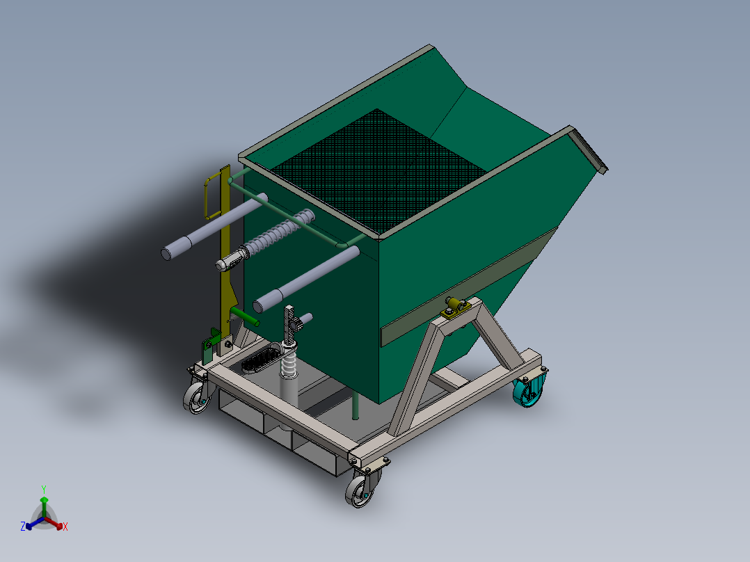 水泥净浆搅拌机正等轴测图