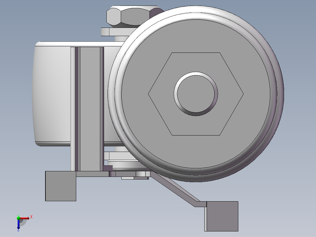型材和配件三维数模俯视图