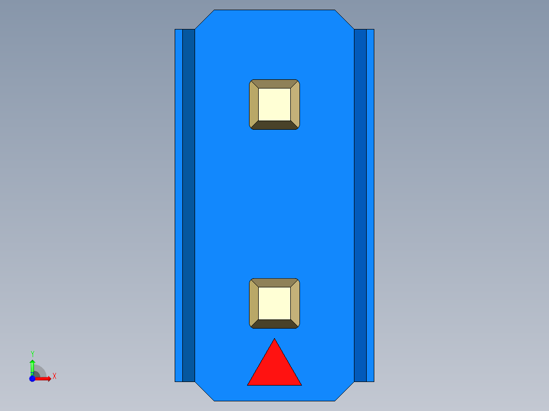 彩色公头100mil（2.54mm）系列-DS1021_blue_2x01p_100mil_Type5_rev1.0前视图