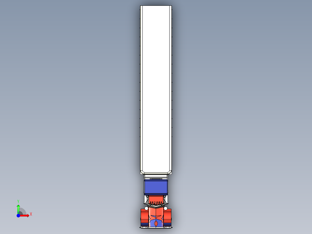 61-彼得比尔特379擎天柱主卡车 3d模型图纸前视图