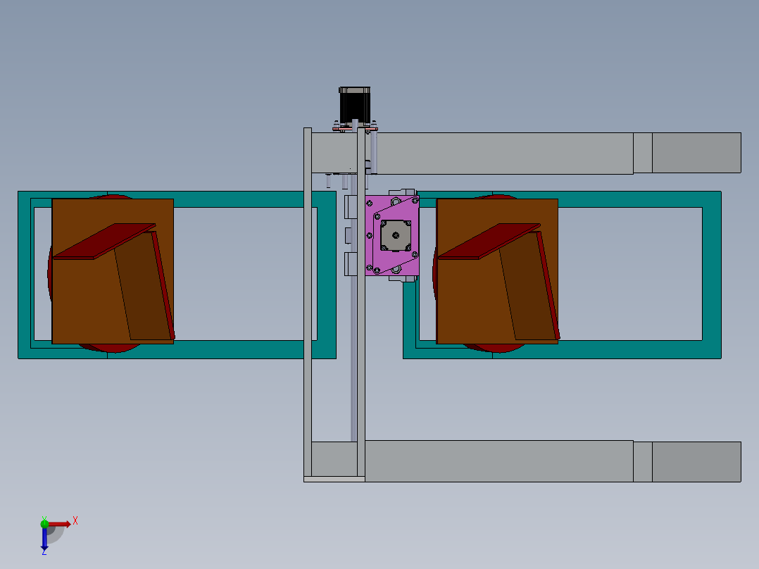 139数控机床俯视图