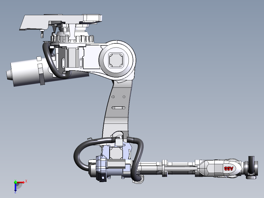 E1149-ABB全机器人模型三维Step俯视图