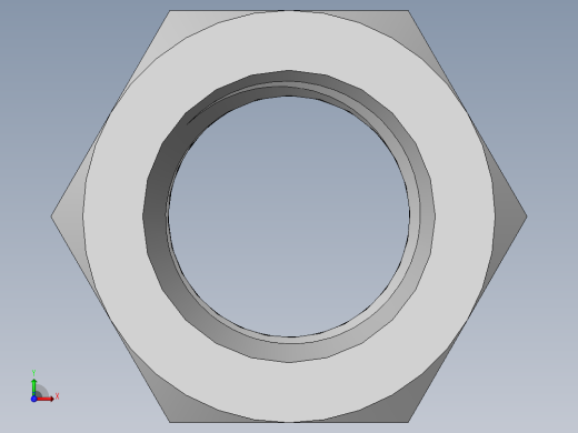 DIN 934 螺母-M60 Nut.SLDPRT前视缩略图