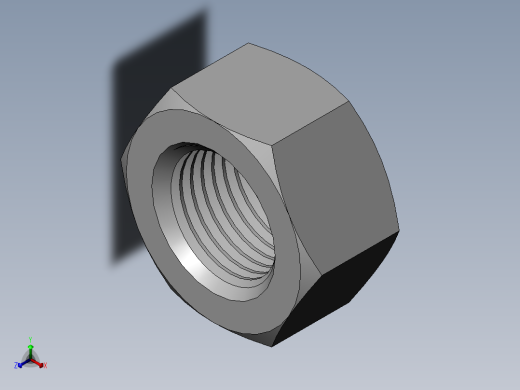 DIN 934 螺母-M60 Nut.SLDPRT正等轴测缩略图