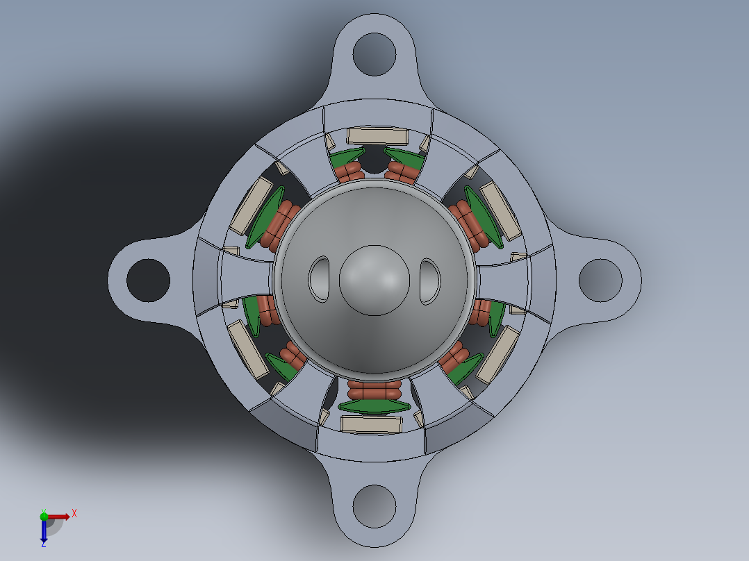 强劲马达-mt1306俯视图
