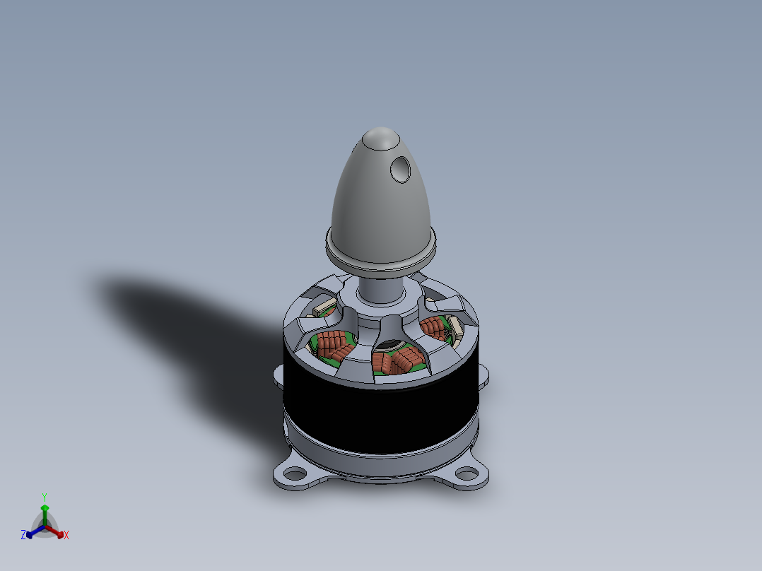强劲马达-mt1306正等轴测图