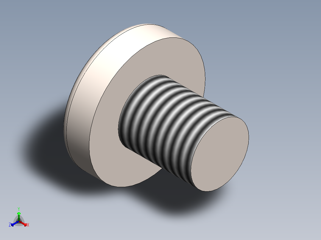 螺丝 M2 x 十字盘头-M2 x 2.5 Screw head.SLDPRT主视图