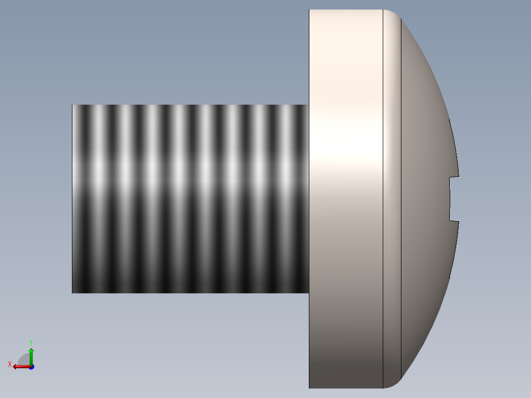 螺丝 M2 x 十字盘头-M2 x 2.5 Screw head.SLDPRT后视图