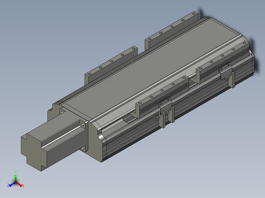 直线模组LHA17-S150-M设计图纸主视图