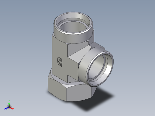 卡套式工业通用硬管接头EO_Swivel_nut_run_tee_EL42LOMDCF