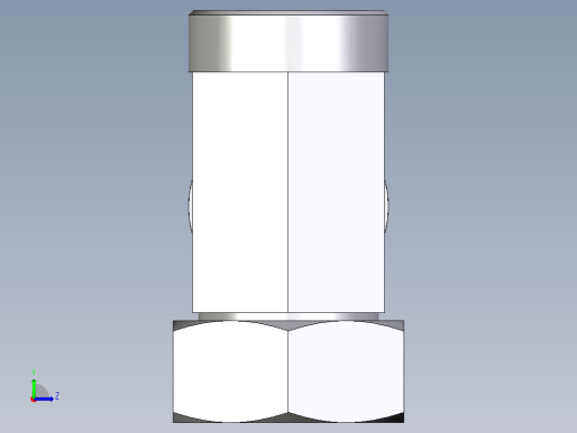 卡套式工业通用硬管接头EO_Swivel_nut_run_tee_EL42LOMDCF左视缩略图