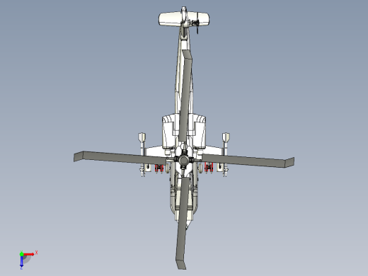 阿帕奇直升机俯视缩略图