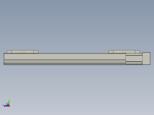 直线模组LHC17-S700-R设计图纸右视缩略图